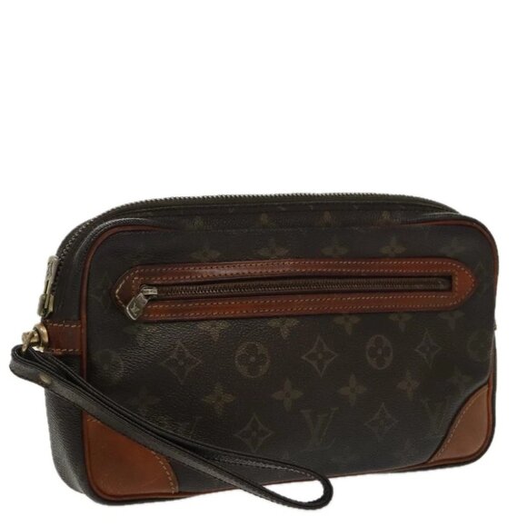 LOUIS VUITTON Monogram Marly Dragonne GM Clutch Bag - Picture 1 of 14
